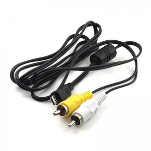 Cablu adaptor MHL Micro USB tata la 2 RCA AV Audio Video pentru Smart Phone